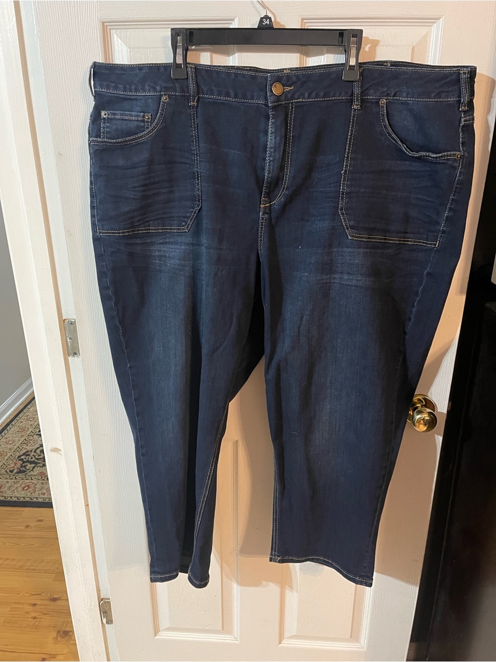 Lane Bryant Dark Blue Relaxed Fit Men’s Jeans